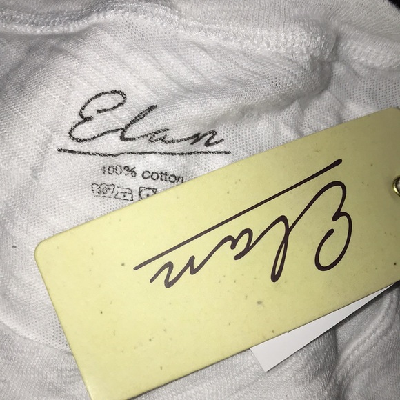 ELAN REVEL WOMEN'S WHITE ROCK & LOVE GRAPHIC SLUB TEE - Picture 6 of 7